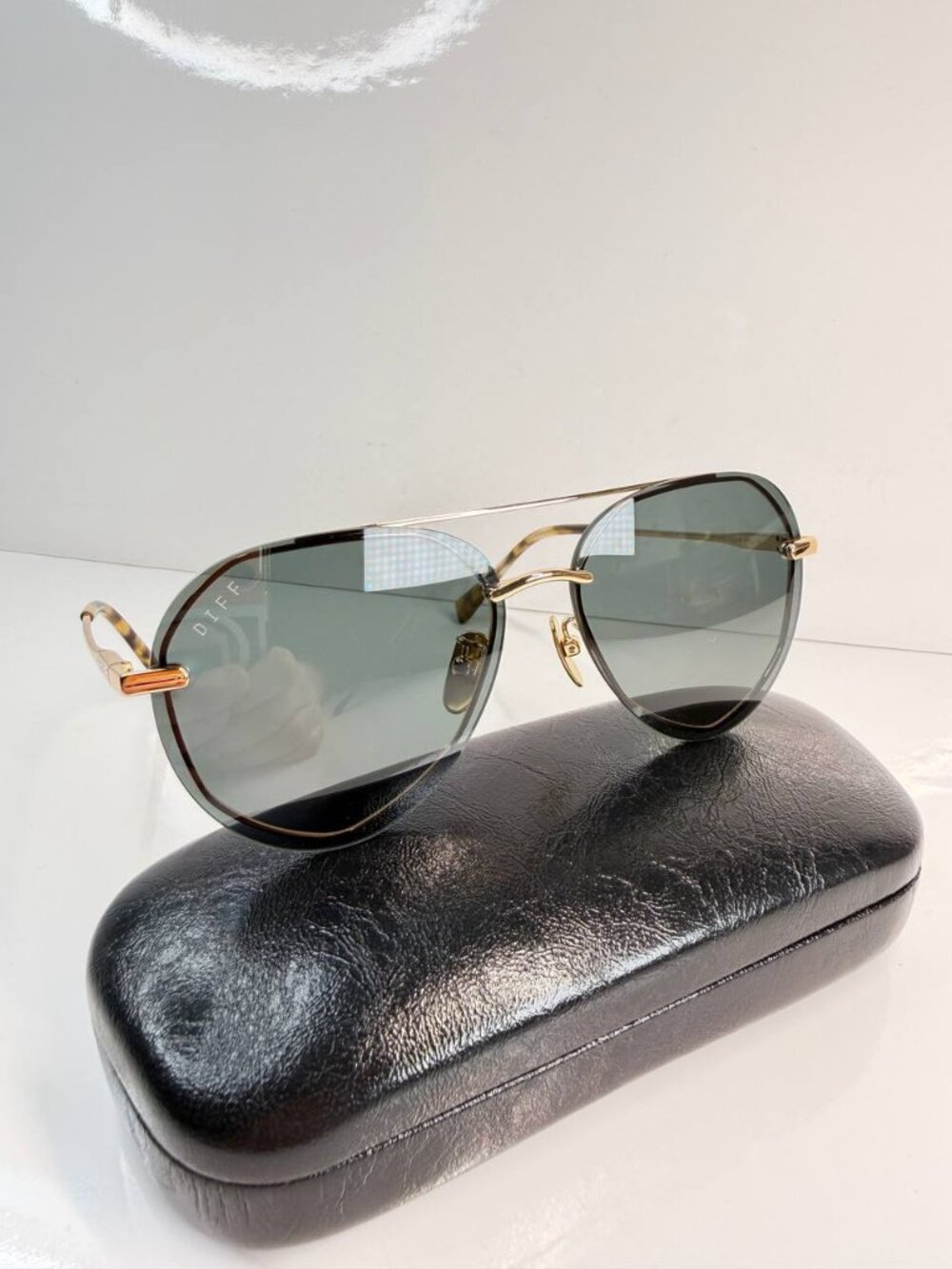 DIFF Lenox XS Polarized Aviator Sunglasses